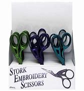 Stork Embroidery Scissors 3.5"/9 cm. Assorted Colours.